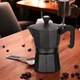 Кофеварка гейзерная Espresso Moka Maestro MR-1666-9 Black 450мл на 9 чашек алюминиевая - изображение 1