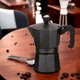 Кавоварка гейзерна Espresso Moka Maestro MR-1666-6 Black 300мл на 6 чашок алюмінієва - зображення 1