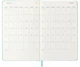 Щотижневик Moleskine 2025-2026 на 18 місяців середній 13 х 21см аквамарин - изображение 3
