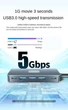 Хаб Acer 7в1 Dual HDMI/Triple Display/Projection Converter/PD100W Charging/USB3.0 - зображення 4