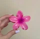 Крабик-зажим Hawaiian flower ANbeauty заколка для волос 8 см Pink (AN0103471) - изображение 2