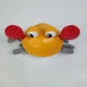 Интерактивная игрушка для детей Краб, развивающая игрушка бегающий краб со звуковыми и световыми эффектами Желтый IECU-5U-Yellow - изображение 6