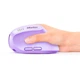 Мышь MEETION 2.4 G+Bluetooth Office Vertical Mouse BTM008 |800-1200-1600-2400dpi, 400h, Type-C charging| фиолетовая - изображение 4