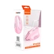 Мышь MEETION 2.4 G+Bluetooth Office Vertical Mouse BTM008 |800-1200-1600-2400dpi, 400h, Type-C charging| розовая - изображение 7