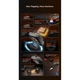 Мышь MEETION Wired + 2.4 G+Bluetooth Gaming Mouse With Charing Base GW38 |6 Keys, 8000dpi, 30-60h, RGB| черная - изображение 10