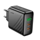 Мережевий зарядний пристрій HOCO CS26A Article charger 45W Black - изображение 3