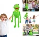 Логопедическая Кукла на руку Puppet мягкая игрушка-марионетка Лягушонок Кермит. из Мапет Шоу, 60 см с открывающимся ртом - изображение 3