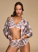 Бралет Victoria's Secret The T-shirt Shine Patch Wireless Plunge Bralette XS Рожевий(26947379) - изображение 3