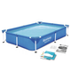 Детский прямоугольный каркасный бассейн Bestway 56401 Steel Pro Размер 221x150х43 см - изображение 1