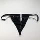 Жіночі сексуальні трусики стрінги з підвісками Sexy One Size чорний (8-190) - изображение 5