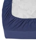 Простынь на резинке Good-Dream Бязь Premium Dark Blue 150х200 (GDCDBSHEETF150200) - изображение 2