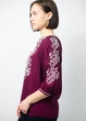 Вышиванка жіноча Narodnyy Butik Волна бордо 1012 44 - изображение 8