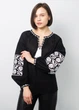 Вышиванка Narodnyy Butik Ломанная Ветка хлопок черная 1020.1 50 - изображение 3