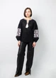 Вышиванка Narodnyy Butik Ломанная Ветка хлопок черная 1020.1 50 - изображение 5