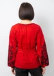 Вышиванка Narodnyy Butik Женская вышиванка рукав бохо красный черная вышивка хлопок Красная 1041.1 52 - изображение 2