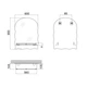 Зеркало для ванной комнаты Lidz Anny 850х600 (LD78AN6085) - изображение 5