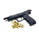 Стартовый пистолет Stalker 918 black Beretta 92 с патронами с кобурой - изображение 5