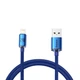 Кабель Baseus Crystal Shine Series Fast Charging Data Cable USB to iP 2.4A 1.2m Blue (CAJY000003) - зображення 1