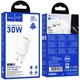 Сетевое зарядное устройство Hoco N63 PD30W + QC3.0 (USB + Type-C) - White - изображение 4