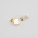 Серебряные серьги с позолотой Minimal E5701 - изображение 3