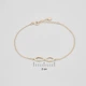Серебряный браслет с позолотой Minimal ЛК-0322з - изображение 3