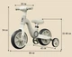 Детский велосипед беговел 2в1 BestTrike с дополнительными колесами подсветкой и песнями УКРАИНСКАЯ ОЗВУЧКА Зеленый - изображение 15