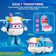 Трансформер Super Wings Transforming Airplane Lime Food Cart Лайм з візком з їдою Супер Крила (EU760845) - зображення 3