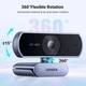 USB-веб камера с двумя микрофонами Ugreen CM678 Full HD 1080P@30FPS Grey - изображение 3