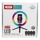 Кольцевая светодиодная LED лампа XO BGD007/MJ26 RGB 26см регулируемая лампа-кольцо со штативом и держателем - изображение 5