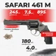 Револьвер под патрон флобера Safari РФ - 461 М пластик с пулями - изображение 1