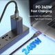 Магнітний кабель AUFU Type-C PD 240w 1м Fast Charge Black - зображення 6