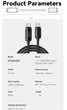 Кабель Essager Type-C PD 100w Quick Charge (з дисплеєм) Black 2м - зображення 9