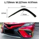 Пластикова губа на бампер Toyota Camry 70 2018-2020 молдинг бампера спідниця чорний. - зображення 2