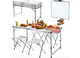 Стол раскладной для пикника и рыбалки Folding Table с 4 стульями Белый - изображение 9