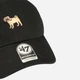 Кепка 47Brand Dog Base Runner Icon BSRIC1411GWS-BKH One Size Черная с бежевым (196002931159) - изображение 4