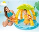Intex бассейн для малышей 45л Тропический остров 102x86см с надувным дном и навесом 58417 NP - изображение 2