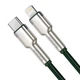 Кабель Baseus Cafule Series Metal Data Cable Type-C to iP PD 20W 1m Green (CATLJK-A06) - зображення 3