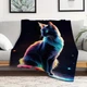 Плед 3D цветной кот 160х200 см. - изображение 2