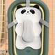 Дитячий антиковзаючий матрацик - подушка у формі панди Cute Panda матрац / гірка з кріпленнями на ванночку для купання новонароджених + лійка для миття у подарунок, білий (103136514) - зображення 2