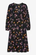 Платье Monki 38 черно розовый цветы 28031135446 - изображение 1