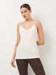 Майка H&M M кремовый 25031080623 - изображение 1