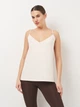 Майка H&M M кремовый 25031080623 - изображение 2