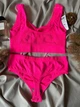 Комплект топ без поролона + трусики стринги 8228 Beisdanna розовый one size - изображение 2