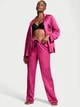 Пижама Victoria's Secret сатиновая с брюками ярко-розовая XS - изображение 1