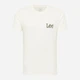 Футболка хлопковая длинная мужская Lee 112364535 XL Белая с принтом (5401139355033) - изображение 5