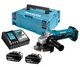 Аккумуляторная угловая шлифмашина Makita DGA452RFJ в кейсе Makpac 2 с 2 акб 18V 3.0Ah и з/у DC18RC (DGA452RFJ) - изображение 1