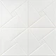 Самоклеющаяся стеновая 3Д панель-вагонка "Геометрические ромбы" 680x670x5.5мм Белый - изображение 1
