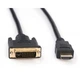 Кабель мультимедійний HDMI to DVI 24+1 3.0m Vinga (VCPHDMIDVI3) - изображение 4