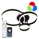 Люстра светодиодная потолочная LUMINARIA GENNY ROUND RGB 80W 4R 605x420 BLACK 220V IP20 (6951712300190) - изображение 1