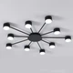 Люстра потолочная LUMINARIA RAY SLIM 10xGX53 BLACK 220V IP20 (6951635239539) - изображение 2